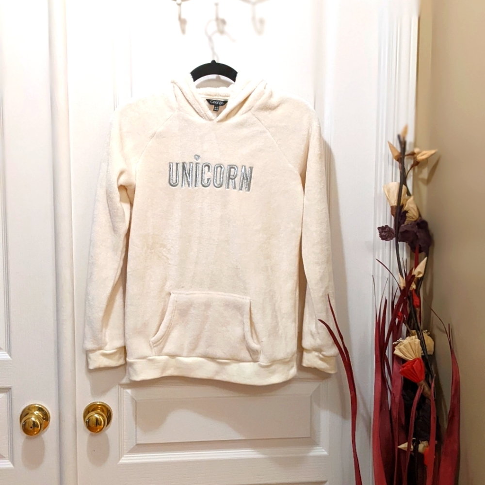 Girls comfy unicorn sweater